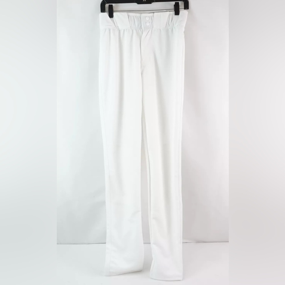 NWT Lot of 2x [adidas] Icon Pro White Open Hem Baseball Pants - Men’s Sz Small - Picture 4 of 15